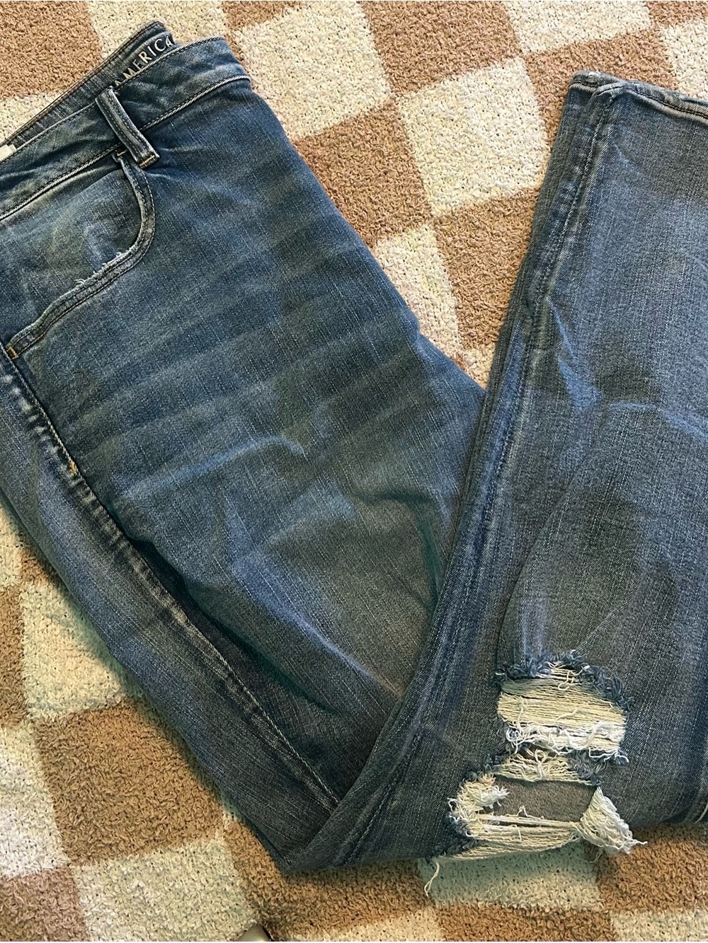 American Eagle Outfitters Dark Blue High-Rise Jeggings